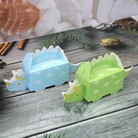 50 pcs candy box cake box treat gift box candy cookie containers goodie bag for kids dinosaur dino party baby shower decoration