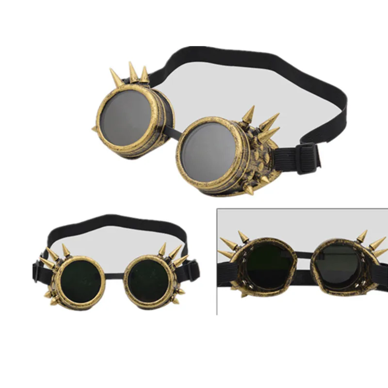 

Danganronpa V3 Iruma Miu Cosplay Glasses Props Gothic Rivet Steampunk Goggles Glasses