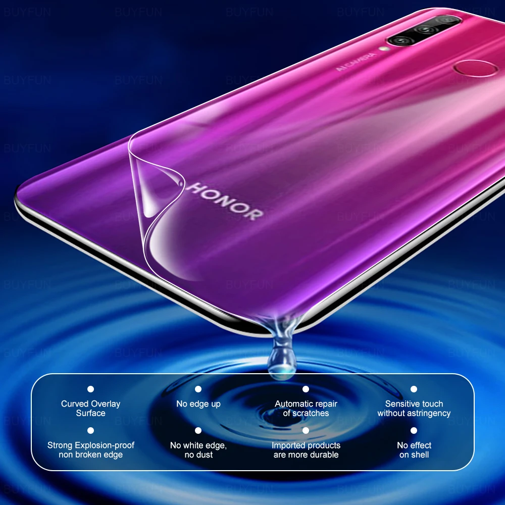 Защитная пленка для Huawei Honor 10i 10 i 10X lite X 10lite xlite Гидрогелевая не стекло 3 шт. |
