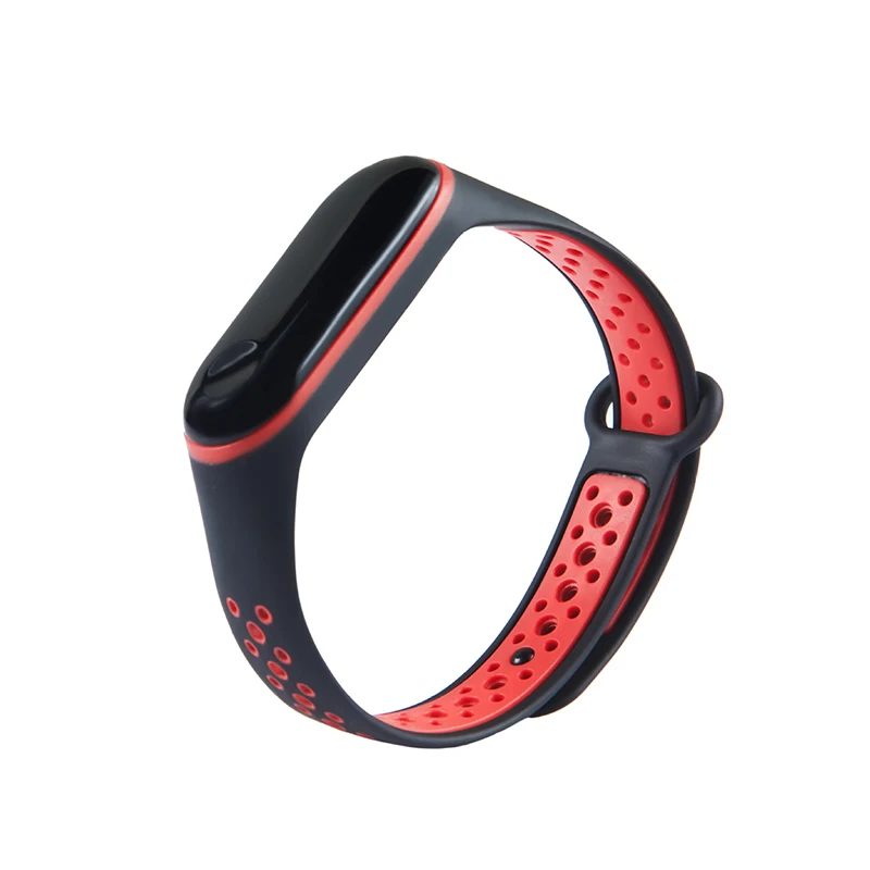 M3/4 1 шт. Сменные Ремешки для наручных часов для Xiaomi 3/4 двойной цвет популярный высококачественный браслет силиконовый ремешок