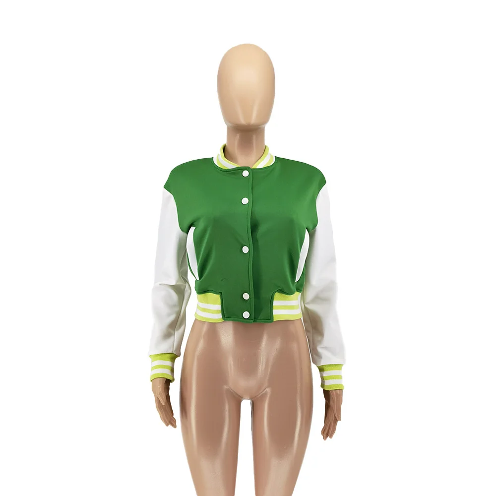 JGAMYIK укороченные бейсбольные куртки для женщин 2021 Осенняя винтажная одежда