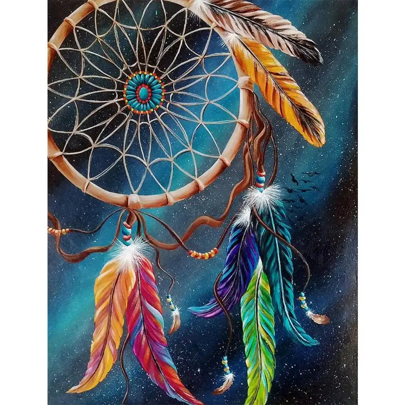 

Dreamcatcher DIY 5D Full Drill Diamond Painting Embroidery Cross Stitch Crystal