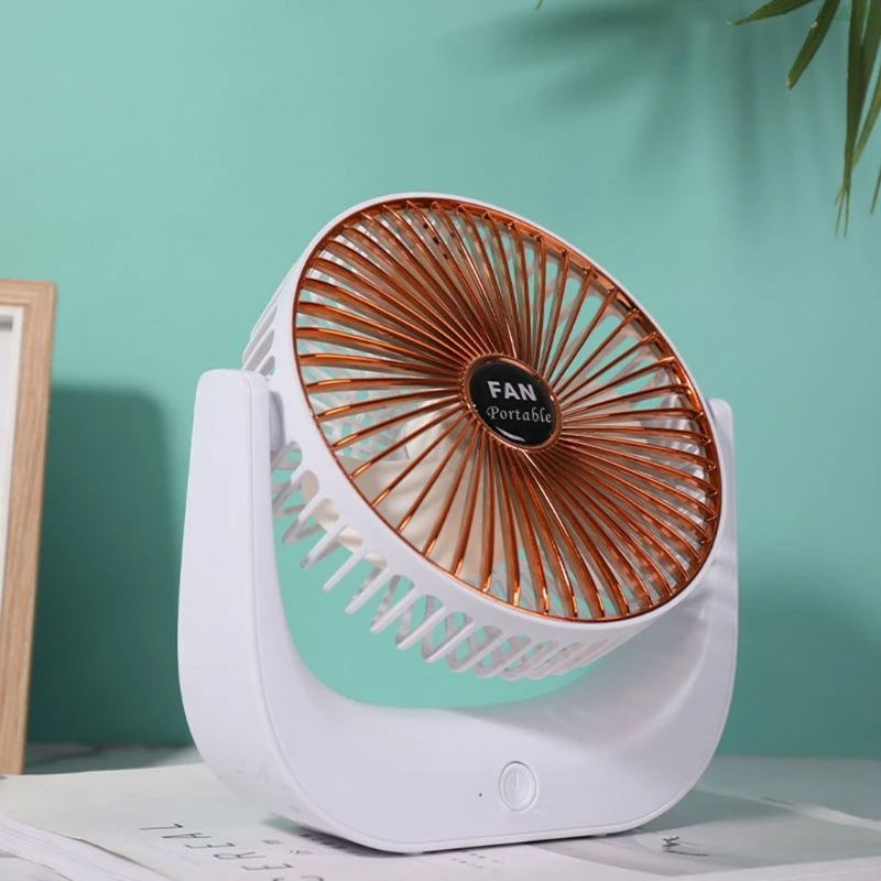 

Mini USB Charging Fan 3 Speed Adjustable Handheld Air Cooler 360 Rotation Fan PXPA
