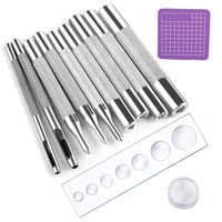 nonvor 11 pcs leather snap fasteners kit leather snap setter set metal snaps setting tools for leather clothes bracelets bags