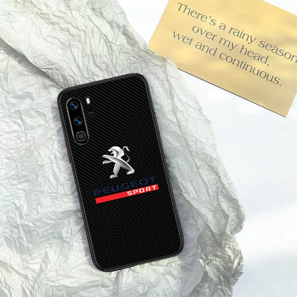 

Dongfeng Peugeot Phone Case For HUAWEI P 9 10 20 30 40 Lite smart Pro Z 2019 Nova 5T 6 7 i black Funda Painting Prime Silicone