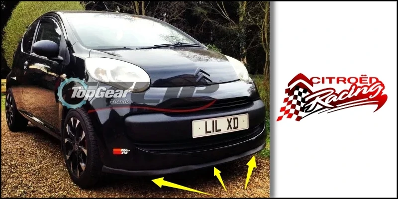 Дефлектор губ на бампер для Citroen DS5 DS 5 LS передняя юбка спойлера ДЛЯ TopGear тюнинга