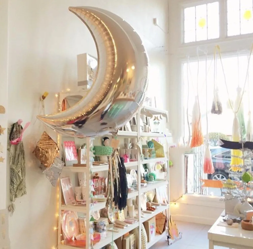 1 шт./лот 30 дюймовые фольгированные гелиевые шары в виде большой Луны