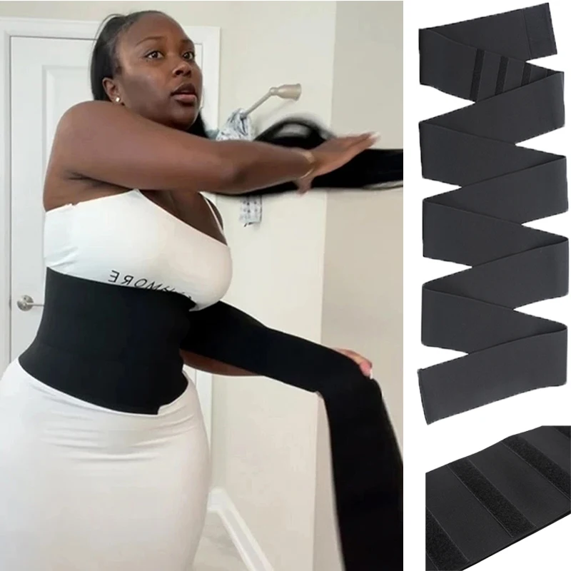 

Waist Trainer Body Shaper Snatch Me Up Bandage Wrap Corset Belt Slimming Products Femme Bodysuit Women Postpartum Recovery Push