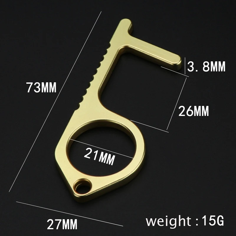 

100pcs Non-contact portable antibacterial elevator button drawer door handle assistant brass artifact silicone touch screen head