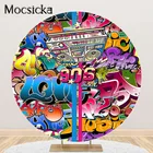 Фон для фотосъемки в стиле 90-х, с изображением граффити, хип-хоп