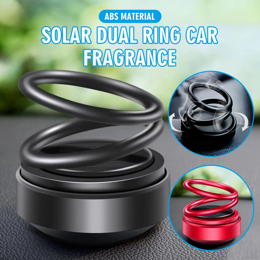 1pc Car Aromatherapy Solar 360 Degree Auto Rotation Essential Oil Diffuser Practical Air Freshener Automobile Interior Parfum