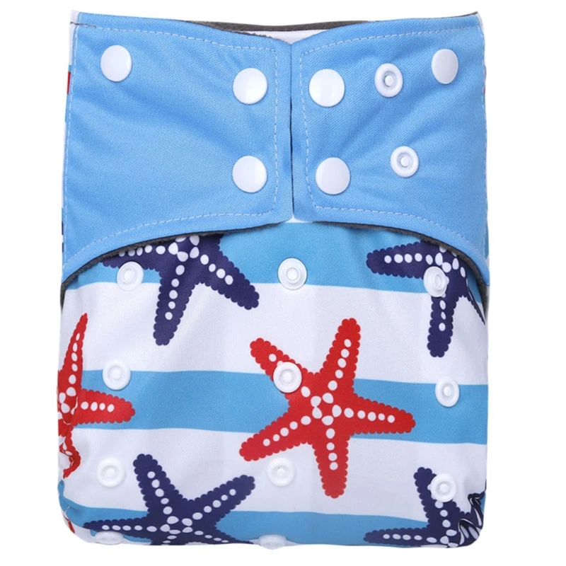 Pa&ntilde;ales reutilizables con bolsillo para beb&eacute;, lavables, de carb&oacute;n de bamb&uacute;, de tela ajustable para reci&eacute;n nacido de 3 a 36 meses-4