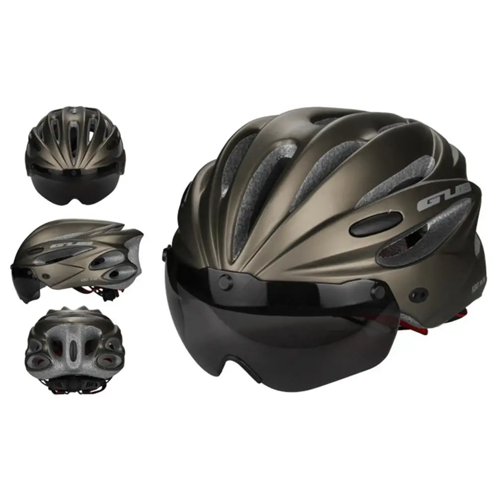 Горный велосипед велосипедный шлем Магнитный на ветрозащитные очки 17 отверстий