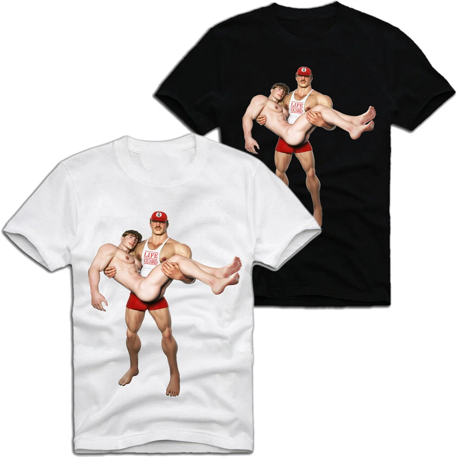 Футболка с надписью E1Syndicate Life Guard Gay Pride Baywatch Tom Of Finland Lgbt Csd A511 забавная уличная