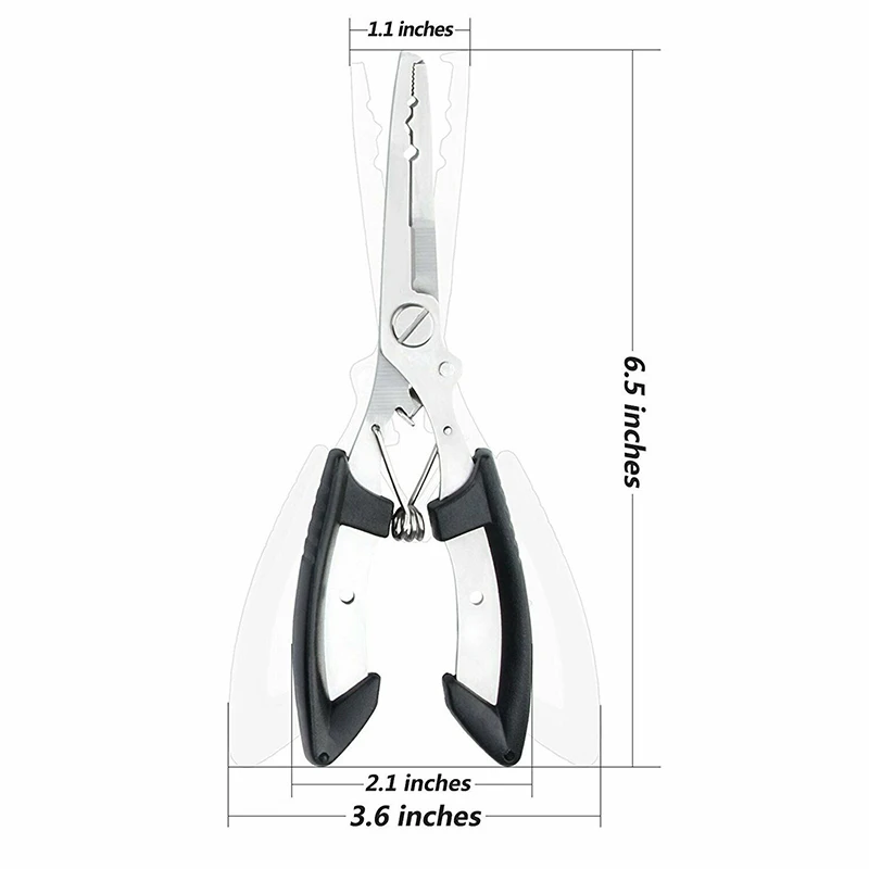 

Portable Fishing Pliers Stainless Steel Lure Clamps Camping Hook Extractor Line Cutter Fishing Tools for Outdoor Travel