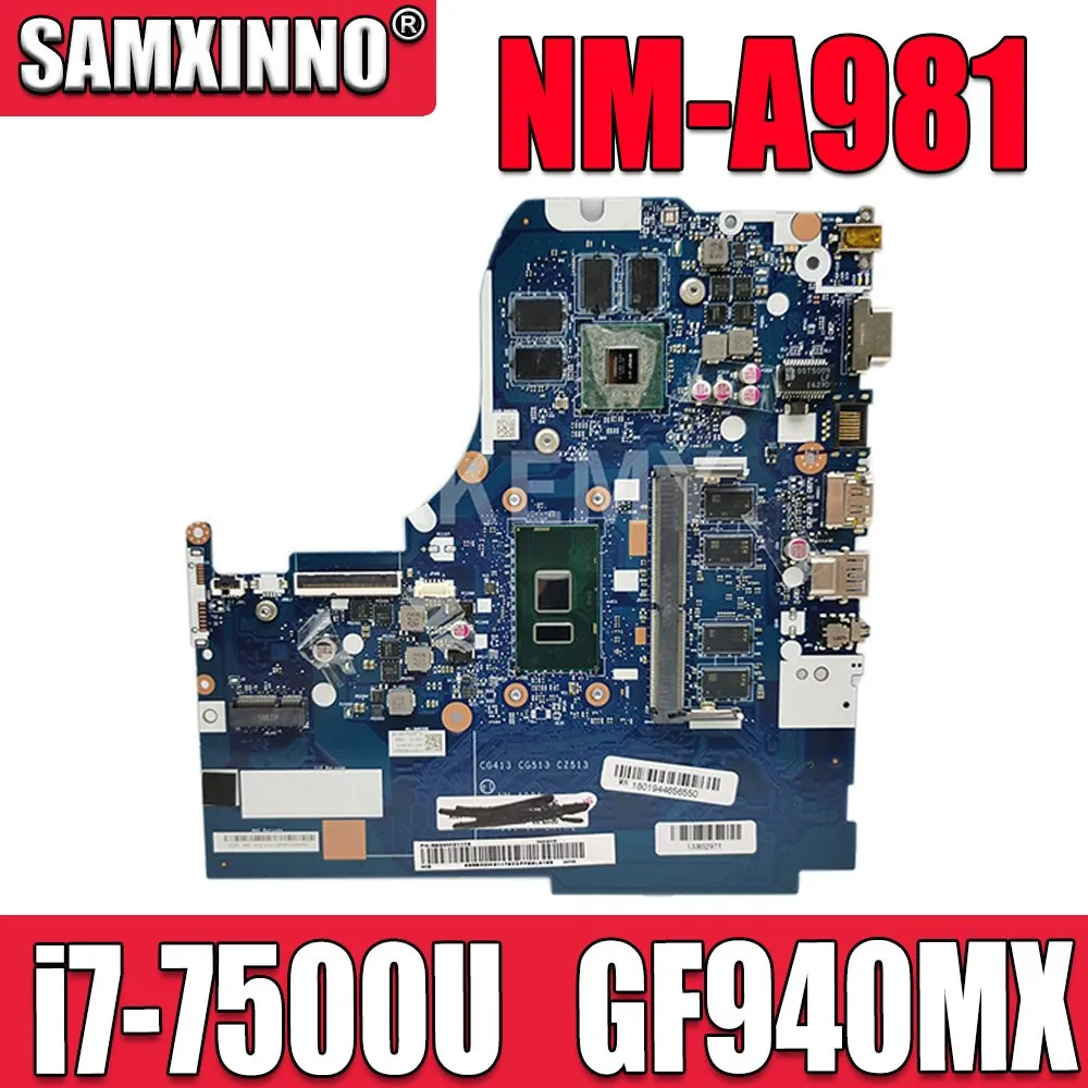 Оригинальная материнская плата для ноутбука Lenovo 510 15IKB Nm A981 5B20M29179 MainBoard с