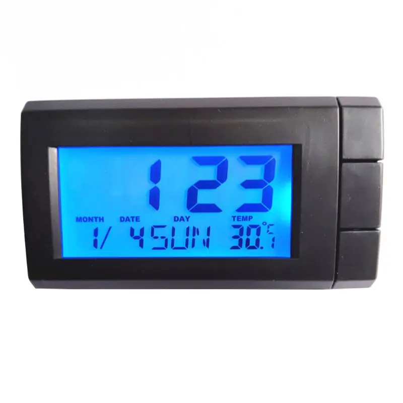 Car Thermometer With Backlightâ Function Digital Clock Indoor Temperature |