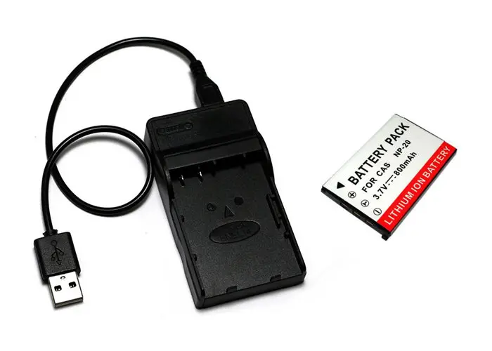 Белый NP-20 CNP-20 CNP 20 CNP20 Батарея+ Зарядное устройство для объектива с оптическими зумом Casio Exilim EX-Z75 EX-Z77 EX-M1 EX-M2 EX-M20 EX-S1 EX-S2 EX-S3 EX-S20 - Цвет: Белый