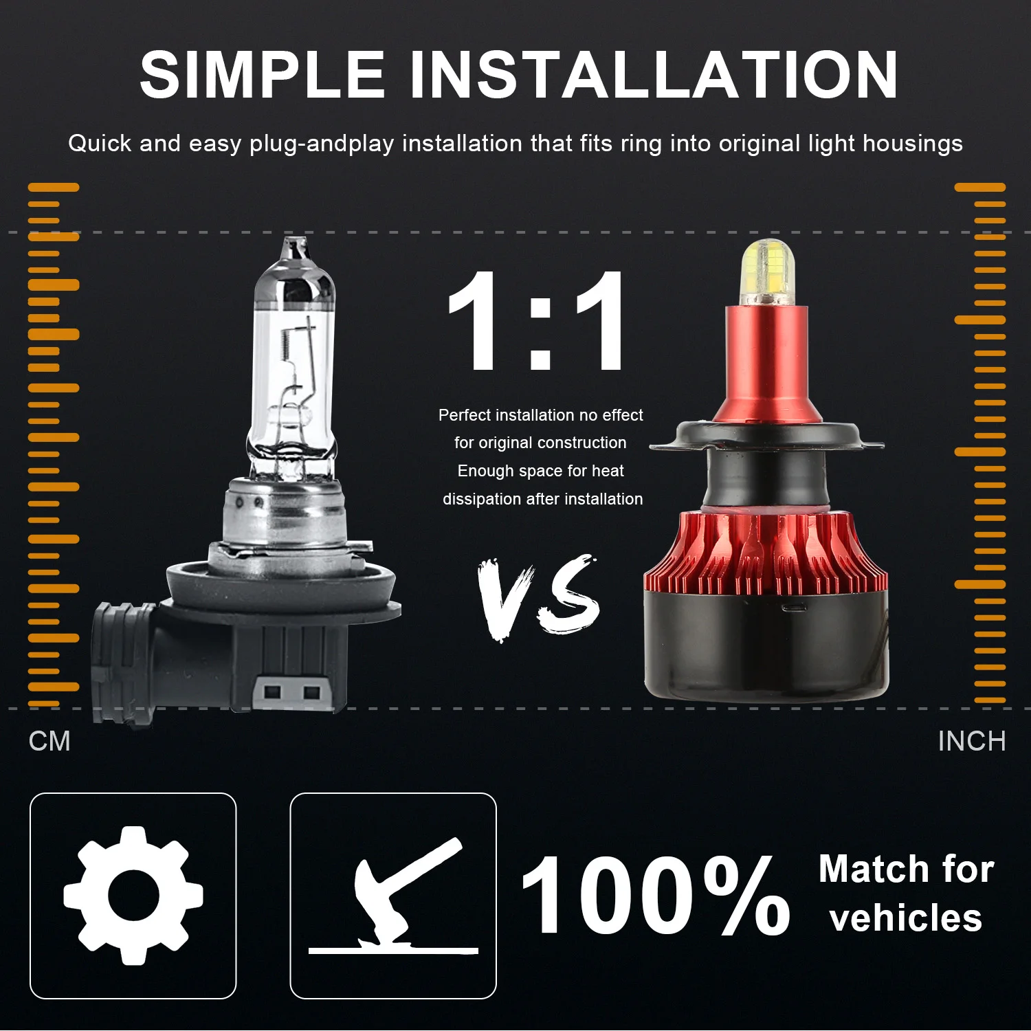8 сторон CSP 18000LM H8 H9 H11 Противотуманные фары H7 светодиодный H4 фара HB3 9005 HB4 9006 H1