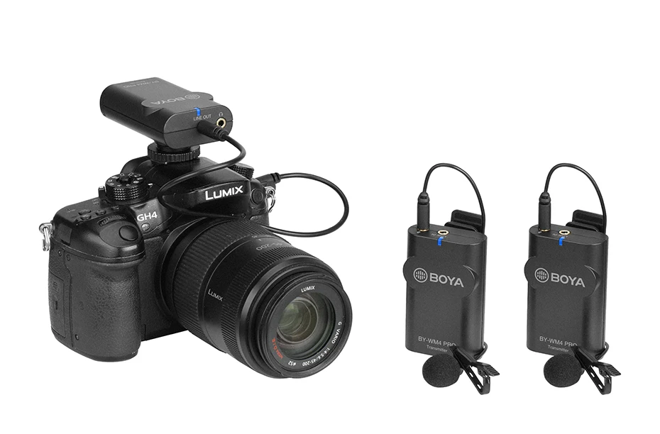 Boya BY-WM4 Pro/BY-WM4 Mark II беспроводные ПЕТЛИЧНЫЕ Микрофон Студийный конденсаторный лацкан микрофон для интервью для iPhone Canon камеры Nikon