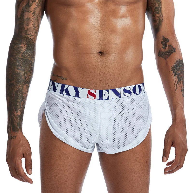 Мужские боксеры сексуальное нижнее белье мужские сетчатые шорты для фитнеса |