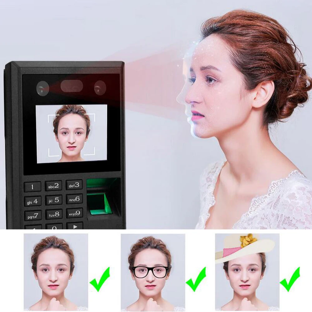 Biometric Face Door Access Control System Fingerprint USB Password Keypad | Безопасность и защита