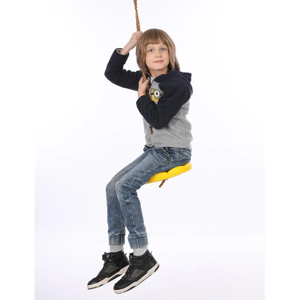 

Children Swing Disc Toy Seat Kids Swing Round Rope Swings Outdoor Playground Hanging Garden Play Entertainment Activity
