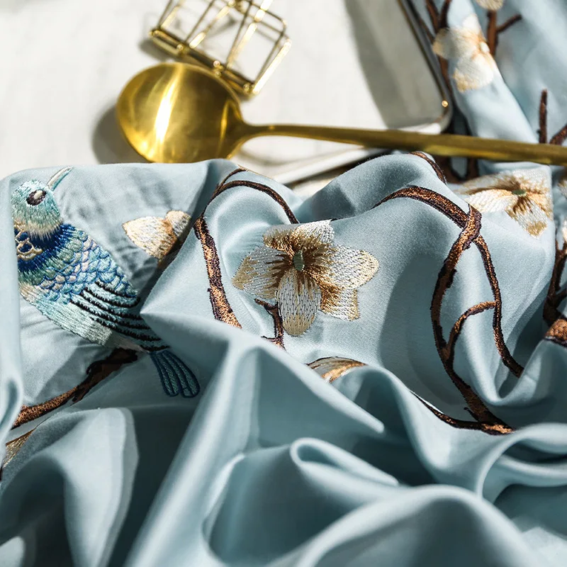 Постельный комплект 60s Египетский хлопковый двуспальный комфортный постельного