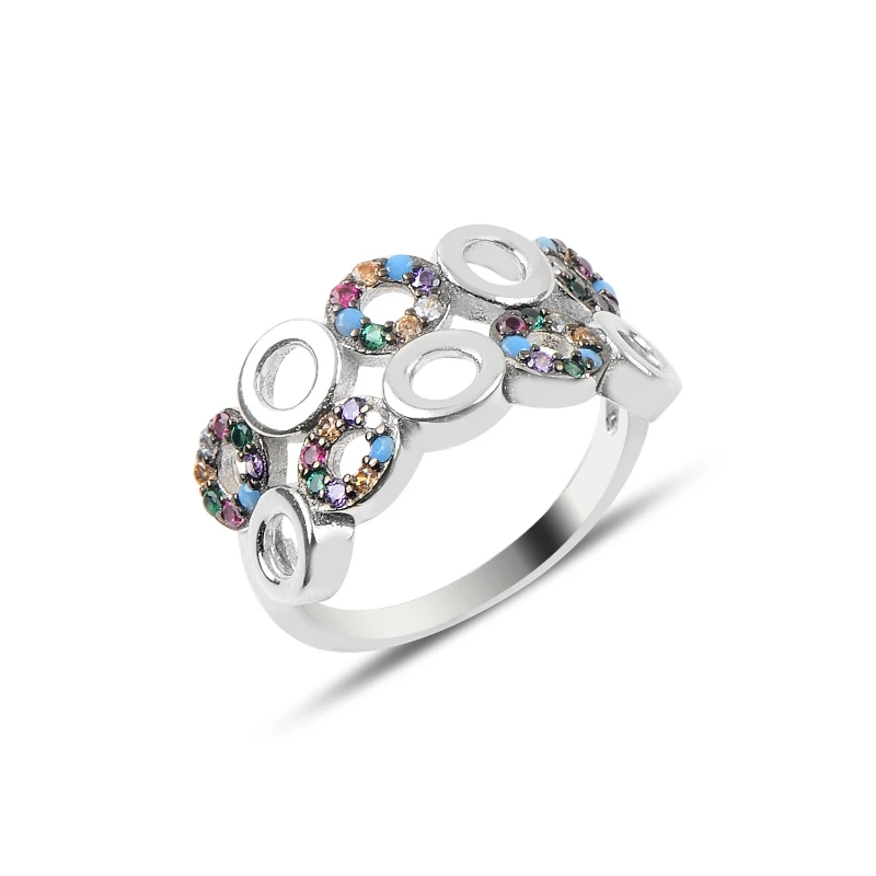 

Серебряное кольцо Silverlina из смешанного циркония с кубическим цирконием