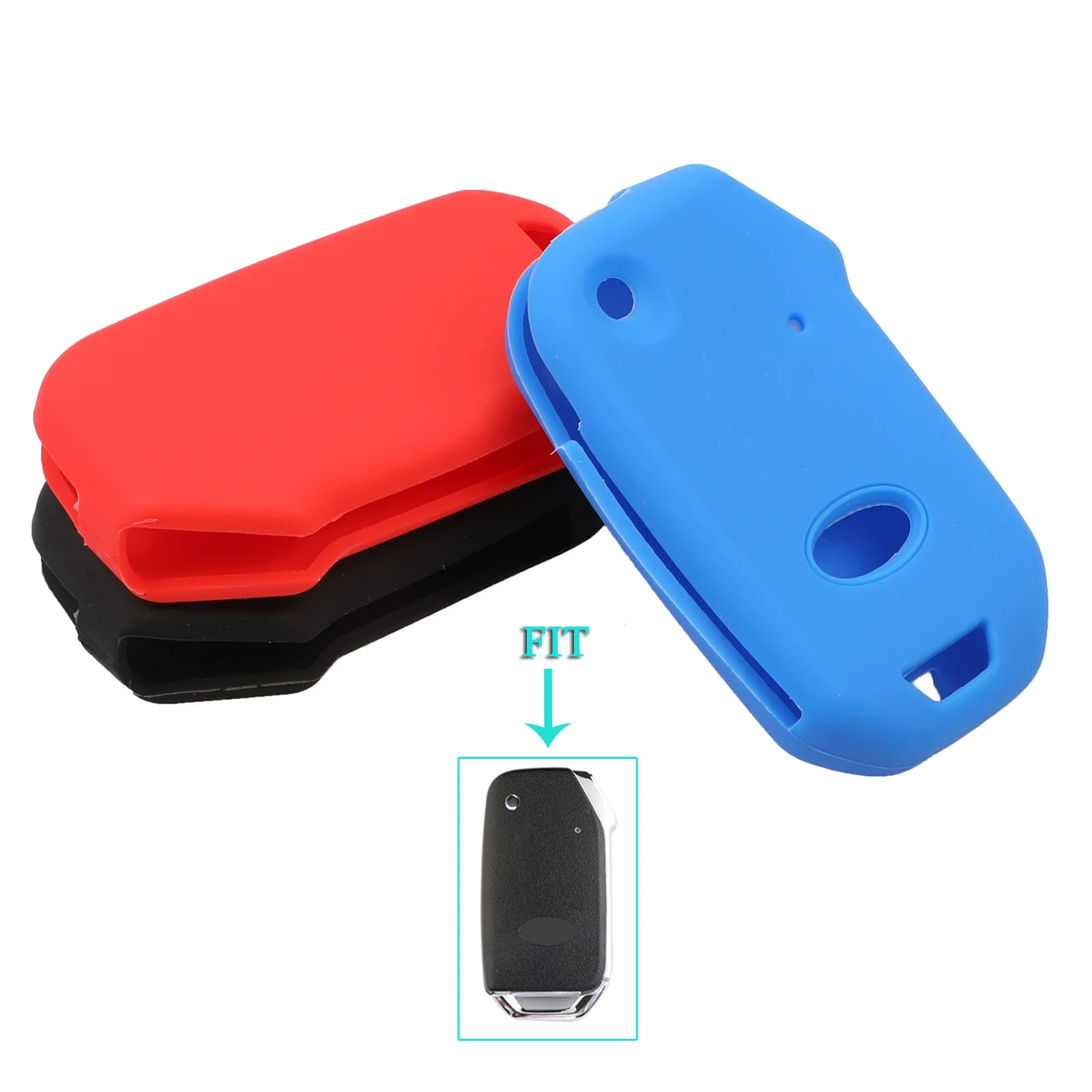 

Силиконовый чехол-брелок с пультом ДУ для Kia Sportage Ceed Sorento Cerato Forte Skin 2017 2018 2019