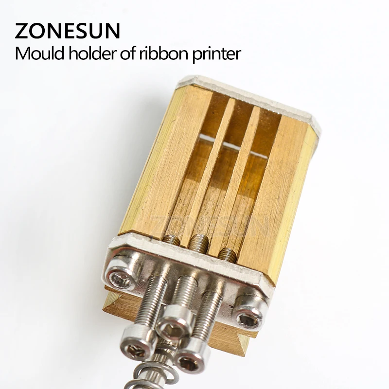 ZONESUN Mould holder of LT-50D ribbon printer coding device heat head stamping block letter die cave | Инструменты