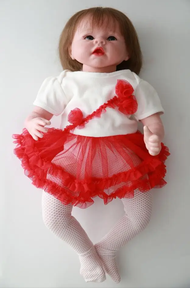 As photo IVITA DS1806 49 см levensechte babypoppen кремния reborn baby Мягкая кукла девочка с нарисованными ногтями посаженные волосы игрушки для детей - Цвет: As photo