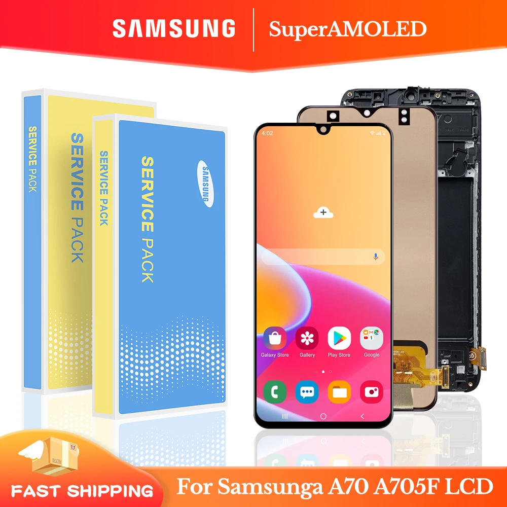 

6,7 ''Super AMOLED ЖК-дисплей для Samsung Galaxy A70 LCD A705 A705F SM-A705MN дисплей сенсорный экран дигитайзер в сборе 100% тест