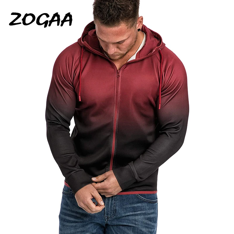 

ZOGAA Hoodies Men Autumn Winter New Sweater Printing Sport Fitness Running Hooded Large Size Hot Sale Fashion Leisure Sweatshirt