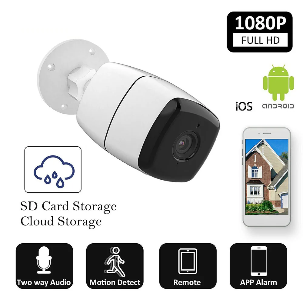 

Водонепроницаемая IP-камера для системы видеонаблюдения, 1080P, с USB-кабелем