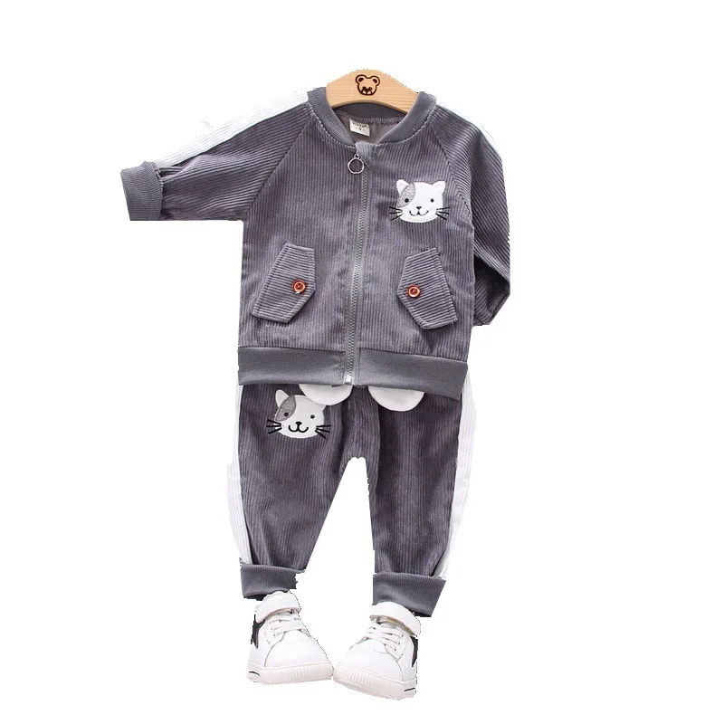 

New Spring Autumn Children Fashion Clothes Baby Boys Girls Cartoon Jacket Pants 2Pcs/sets Kids Infant Clothing Toddler Tracksuit
