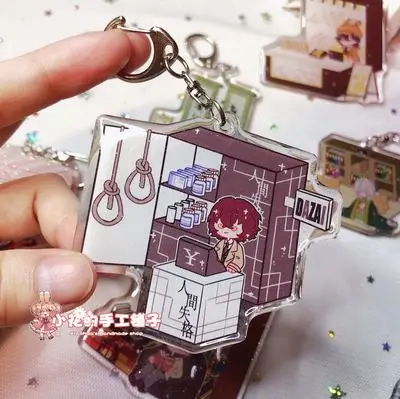 Аниме Godzilla дазай Осаму накахара чуя Ryuunosuke Косплэй акрил Рисунок подвеска сумка