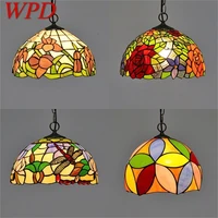 wpd tiffany pendant light contemporary led lamp fixtures decorative for home dining room