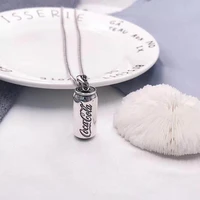 womens fashion new cola bottle small pendant s925 sterling silver necklace original brand high quality jewelry holiday gift