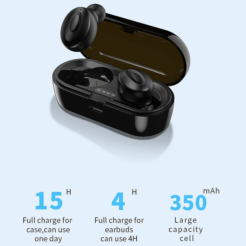 XG15 Bluetooth Headset TWS 5.0 with Digital Display Stereo Wireless Sports Gaming | Электроника