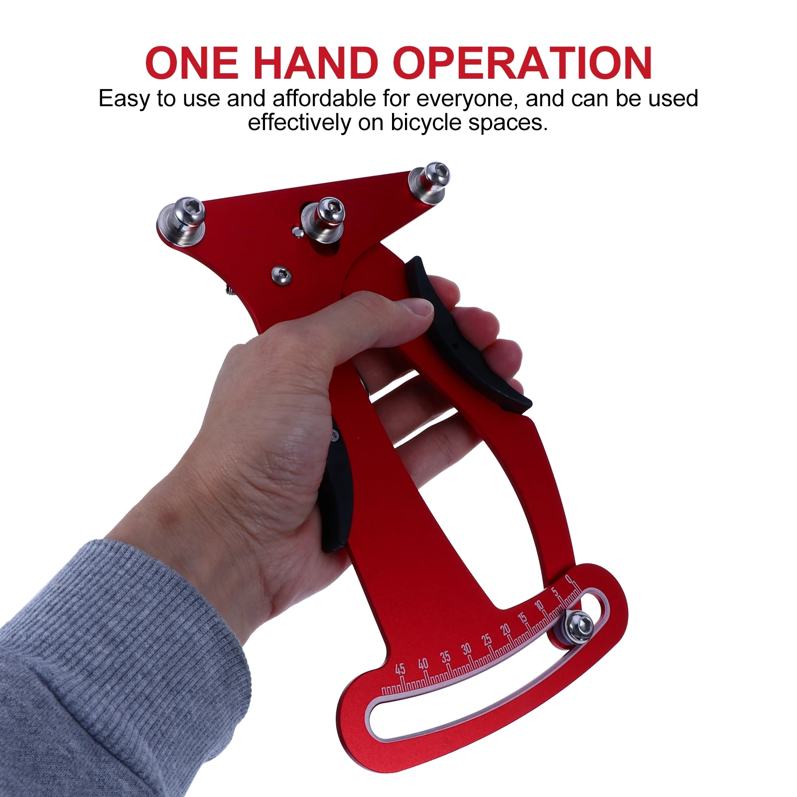 

New Bicycle Tool Spoke Tension Meter For MTB Road Bike Wheel Spokes Checker Reliable Indicator Accurate and Stable BT099 Red