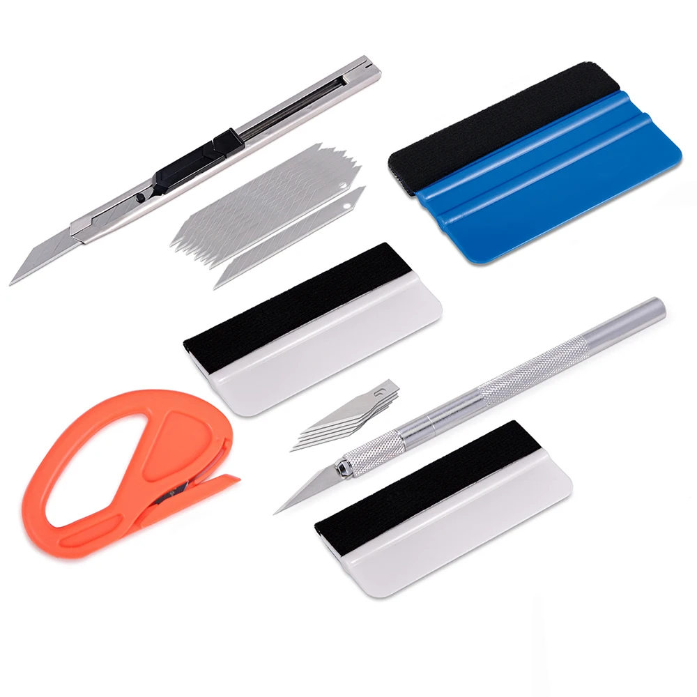 Виниловая обертка автомобильные инструменты углеродная пленка скребок для