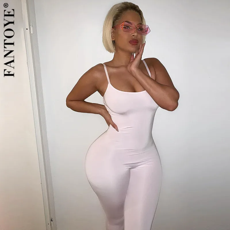 ФАНТОЙ Кежуал Комбинезон на тонких бретелях с высокой талией для женщин, сексуальный комбинезон с длинным рукавом, облегающий, эластичный, новый женский комбинезон.