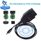 Диагностический сканер VAG K + CAN Commander 1,4, инструмент для VAG 1,4 COM-кабеля для чипа vag PIC18F25K80 FTDI FT232RQ