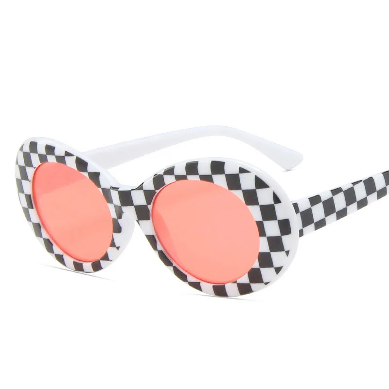 

Retro Plaid Sunglasses Hip Hop Shades Women Eyeglasses Vintage Men Sun Glasses Trendy Oculos Luxury Designer Fashion Brand Gafas