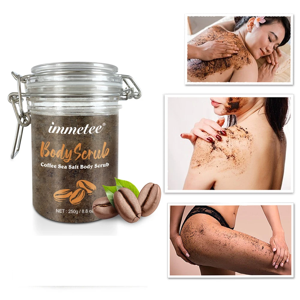 

Customization Coffee Scrub Body Scrub Exfoliators Cream Facial Dead Sea Salt For Whitening Moisturizing