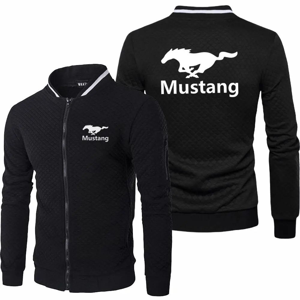 

Куртка мужская демисезонная с логотипом Mustang, спортивная одежда с длинным рукавом, Повседневная Толстовка с капюшоном на молнии, кофты, новинка 2021