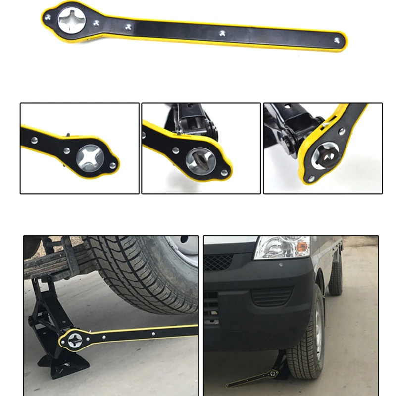 Car Labor-Saving Jack Ratchet Wrench Scissor Garage Tire Wheel Wrench Ferramentas Automotivas Para Carros Mecanico Accessories effort wrench tire changer energizer effort spanner for truck tire lug wrench tool labor saving wrench tyre wrench