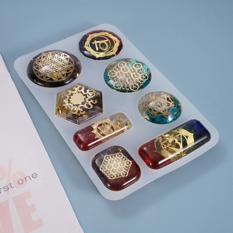 

DIY кулон геометрический кристалл форма для литья под давлением Серьги-Подвески ручной работы ювелирные изделия силиконовые формы смола для...