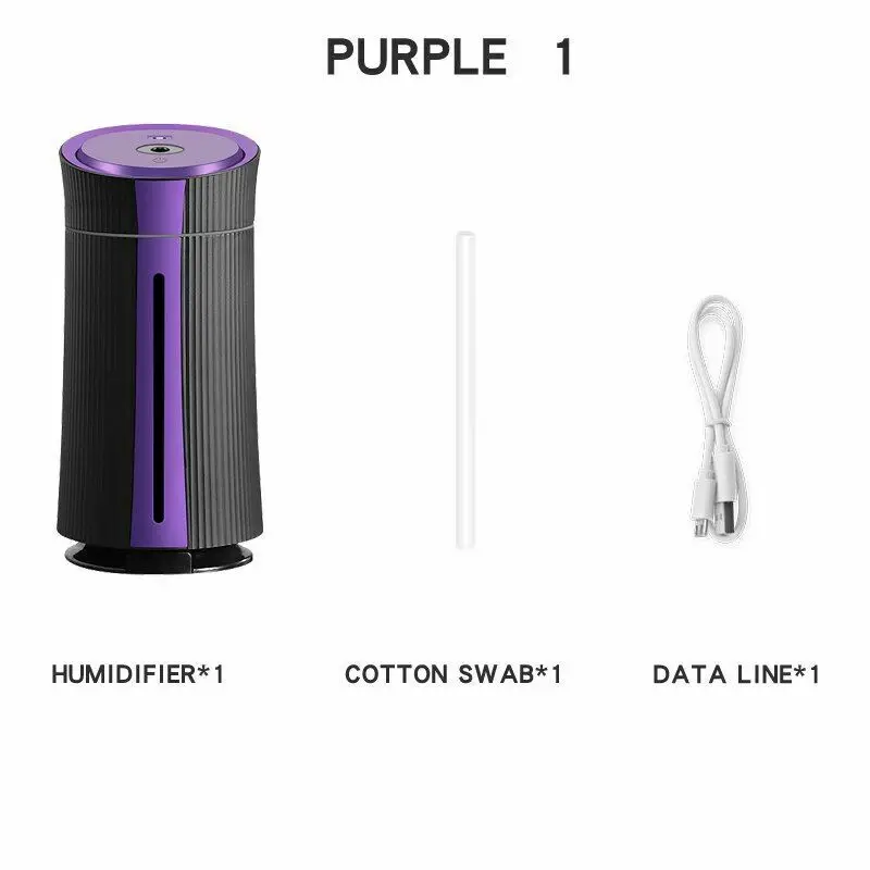 1100ML Air Humidifier USB Mini Atomizer 7 Color Night Light Mute | Бытовая техника